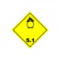 Symbole de danger ALU 250 X 250 N °5.1