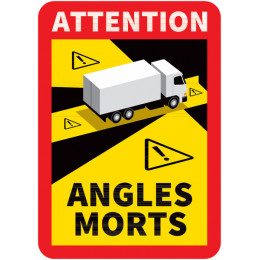 ETIQUETTE / AUTOCOLLANT (stickers) de signalisation des angles morts