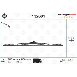 BALAI ESSUI GLACE 600MM . PAR 2 SWF 132601