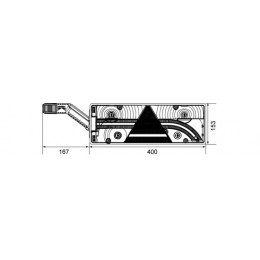 EuroPoint 3 Droit (5PRISES) 7 Poles ASS4+4 Conn. LED 25-7420-511