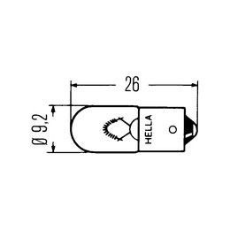 Lampe témoin 24V 4W BA9s T4W Bte de 10