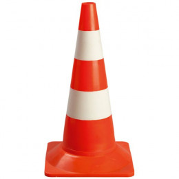 Cone plastique de signalisation 50 cm