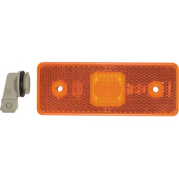 FEU GABARIT CATADIOPTRE 12/24V 90° ORANGE 2 POLES