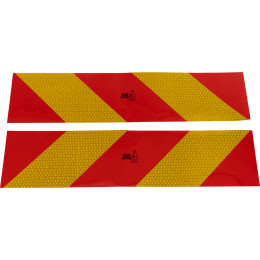 ECE70-01 2 ADHESIFS 565 X 130 TRACTEUR  KIT DE 2 PLAQUES