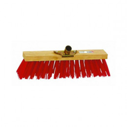 Balai cantonnier pvc rouge 40CM (manche 123961: HYG007)