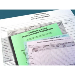 CARNET SANITAIRE PETIT FORMAT 30 liasses de 2 feuillets