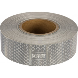 BANDE REFLECHISSANTE FLEXIBLE  CONTINUE ECE-104 51mm X 50m BLANC