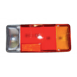 Cabochon feu arrière pour camion 4 chambres droit