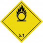 Symbole de danger ALU 250 X 250 N °5.1