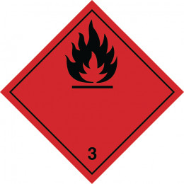 Symbole de danger 300x300 alu N°3/N