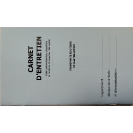 CARNET D'ENTRETIEN MARCHANDISES