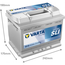 Batterie 63AH 610A 12V VARTA